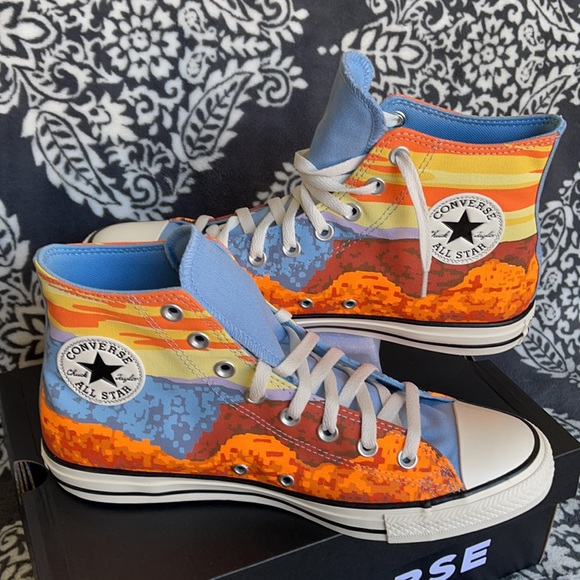 Converse Chuck Taylor All Star Hi Magma Orange/Sea MEN`S - Picture 10 of 16